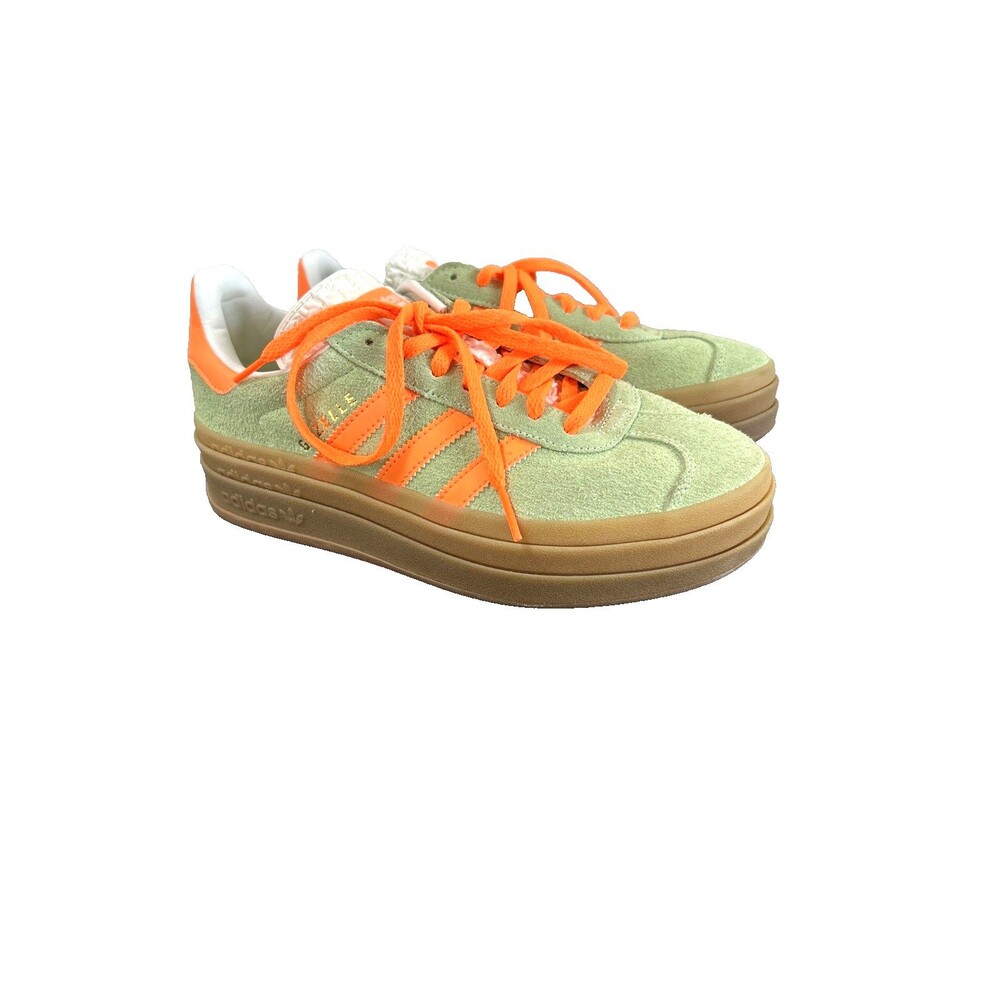 Adidas Women's Gazelle Bold Green Spark/Screaming Orange Size US 7 Model  IH7495